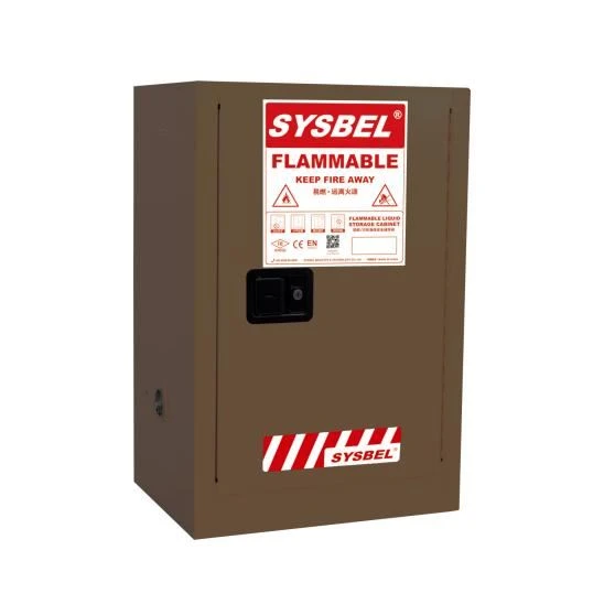 flammable cabinet's reflective label